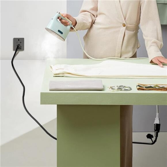 2-Pack 8ft Extension Cord Outdoor 16 AWG Heavy Duty Power Cord 3 Prong - Picture 6 of 7